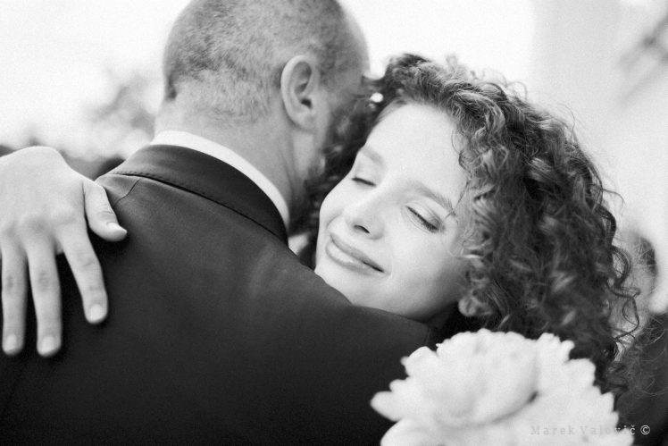 emotional black and white wedding photography