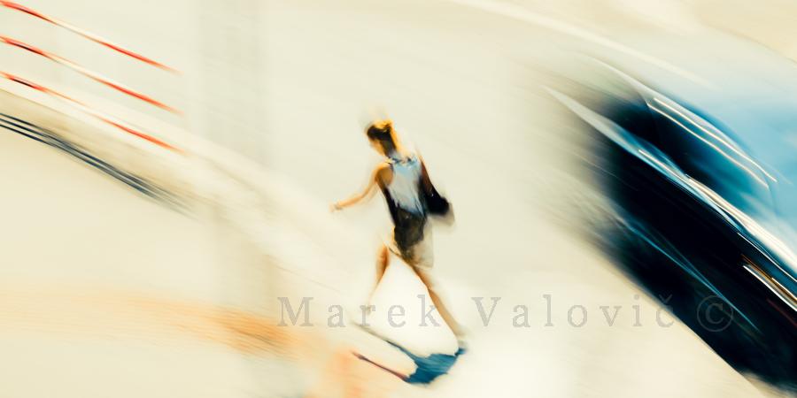 Expressive Decisive Woman walking street | high definition JPEG file ready to print