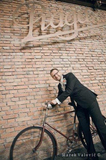 groom and bicycle