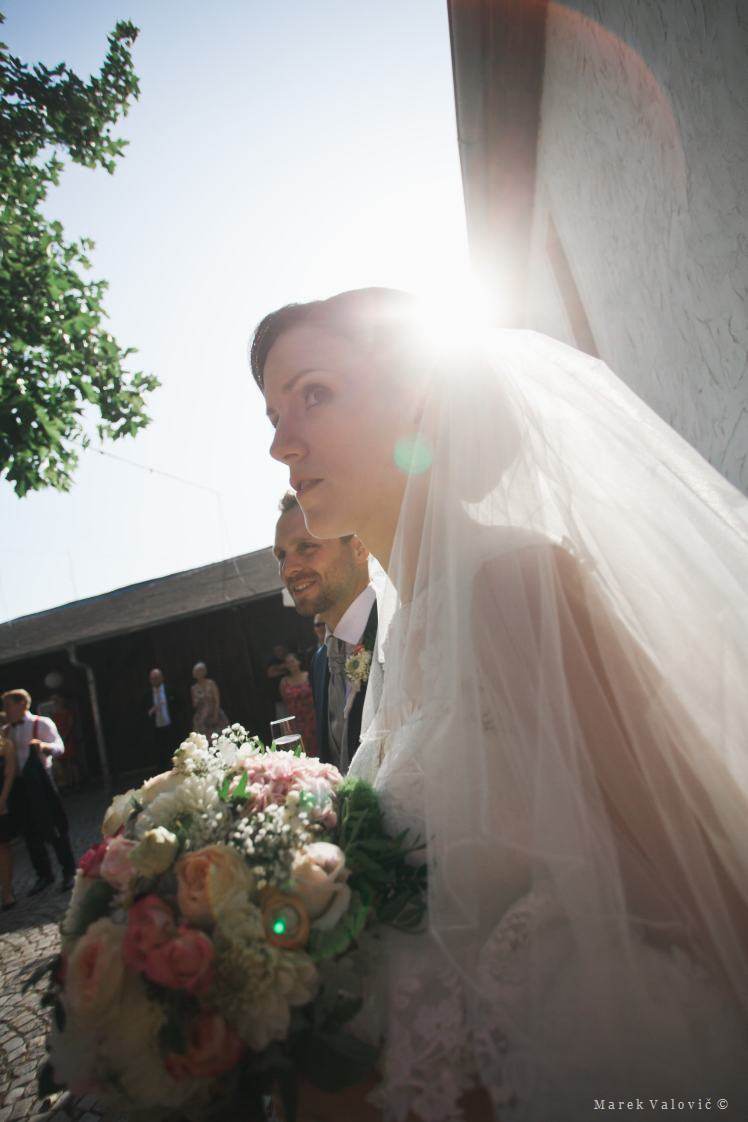 wedding photo - bride and groom