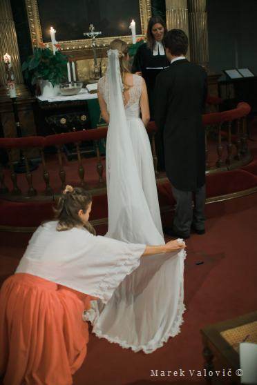 church ceremony - wedding dress