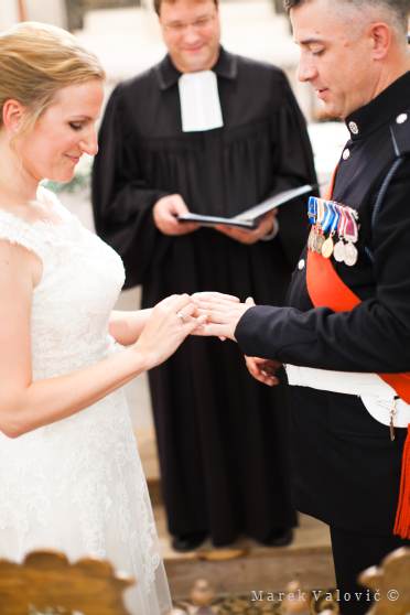wedding in church - ring exchange