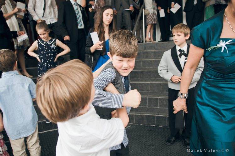 wedding kid being kid - fighter
