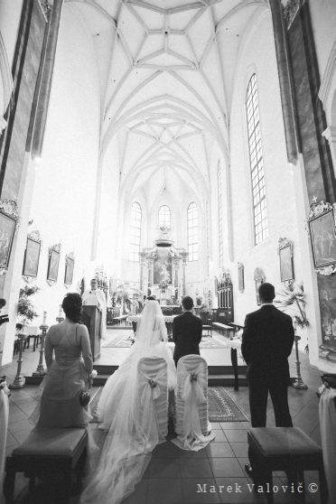 svadobny obrad v Františkánsky seminárny kostol Kosice