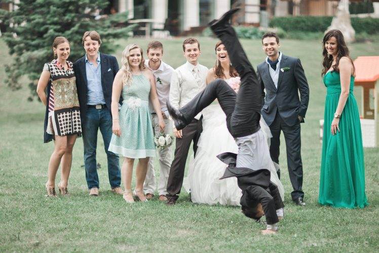 zabavanie svadobnich hosti - salto